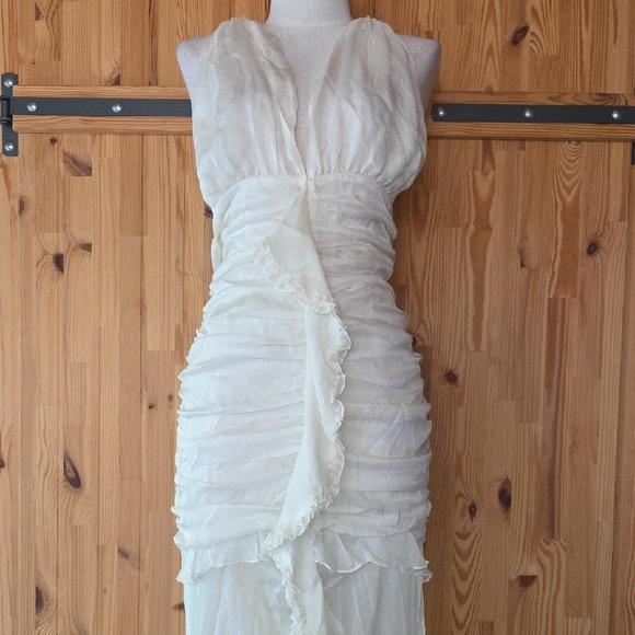 For Love & Lemons Ivory Halter Maxi Dress - Picture 4 of 15